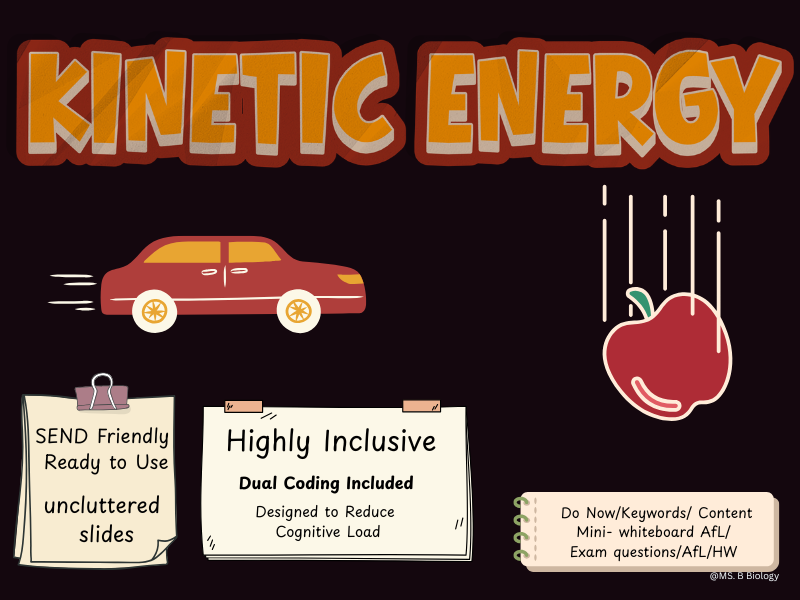 GCSE Physics: Kinetic Energy – Take Up & Use Lesson