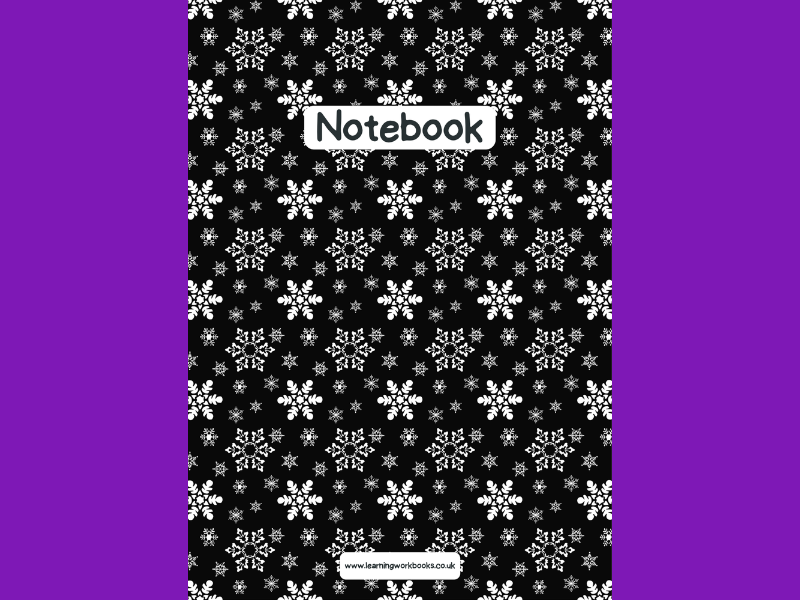 Snowflake A4 Lined Notebook 1