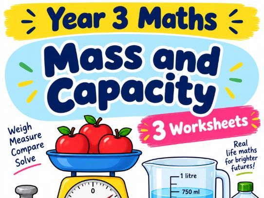 Year 3 Maths – Mass and Capacity | 3 Printable Worksheets