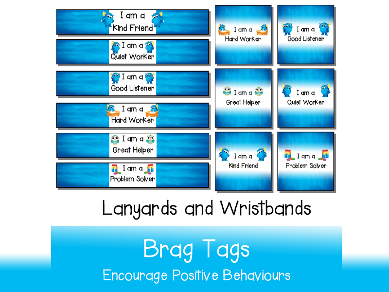 Printable Brag Tags - Wristbands &amp; Lanyards (Editable) | Teaching Resources