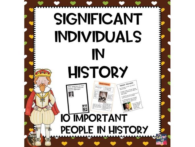 Significant Individuals In History Year 1 Year 2 | Teaching Resources
