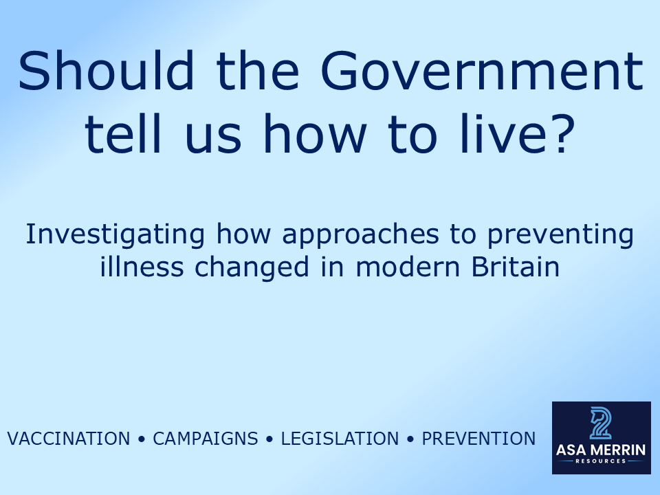 GCSE Medicine Through Time | Modern | Prevention Lesson | Should Government Intervene?