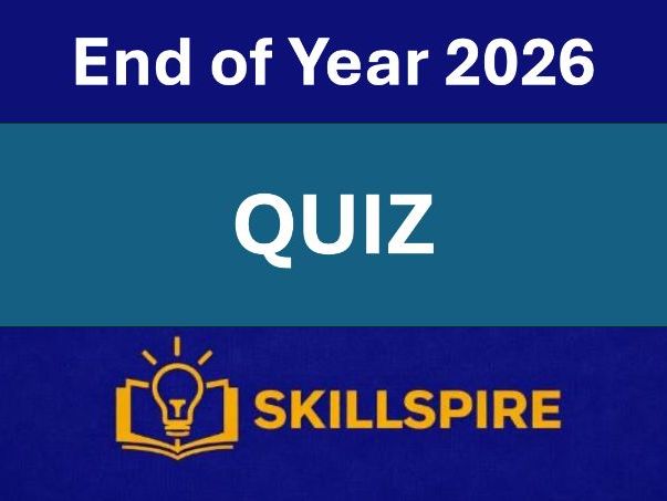 Ultimate End of Year Quiz Summer 2026 | Multiple Choice | 8 Rounds, 40 Questions | Certificates