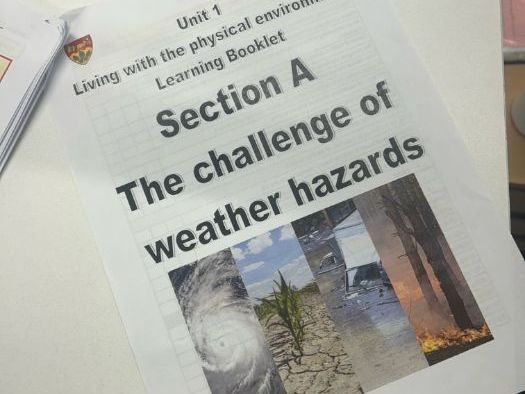 The Challenge of Weather Hazards learning booklet for GCSE Geography AQA
