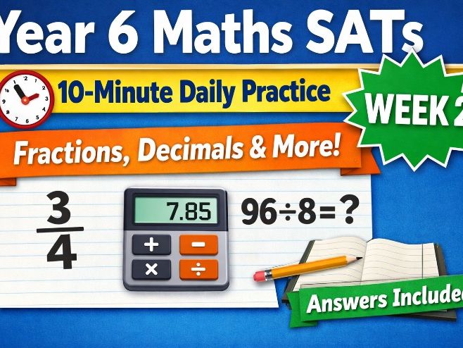 Year 6 Maths SATs Arithmetic | 10-Minute Daily Practice | Week 2