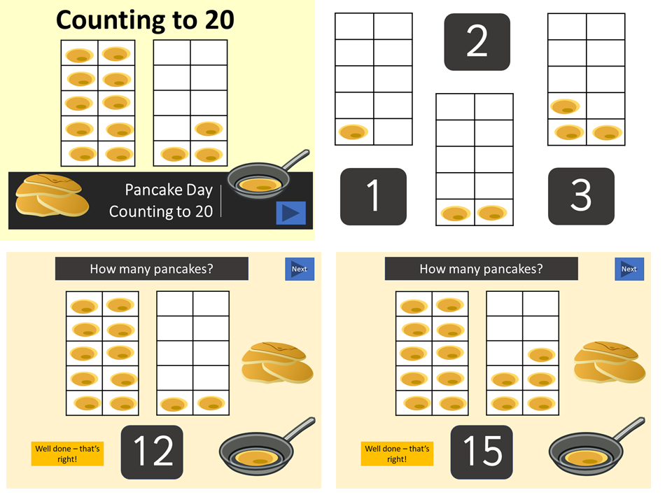 Pancake Day Counting to 20 Teaching Resources