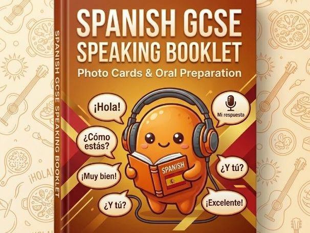 GCSE Spanish - COMPLETE Themes 1, 2, and 3 Speaking Photo Card Bundle (New Spec)
