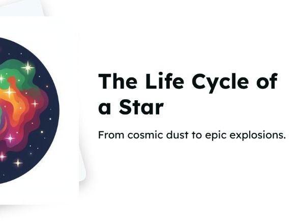 KS3 Space - The Life Cycle of Stars (PPT + Worksheet)