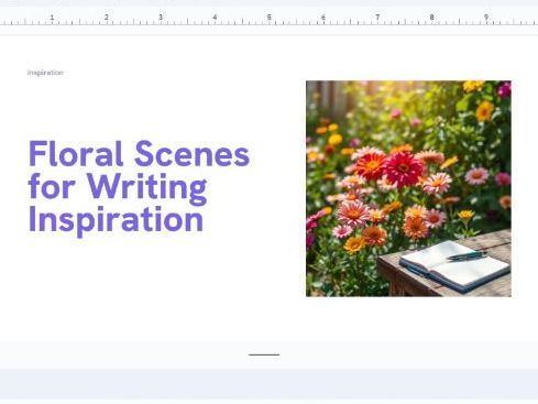 Flower Images for Writing Inspiration - Writing Prompts - 20 Images - Powerpoint