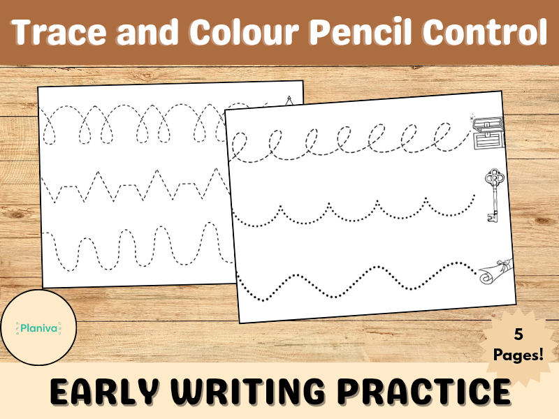 Magic Trace and Colour Pencil Control – Early Writing Practice