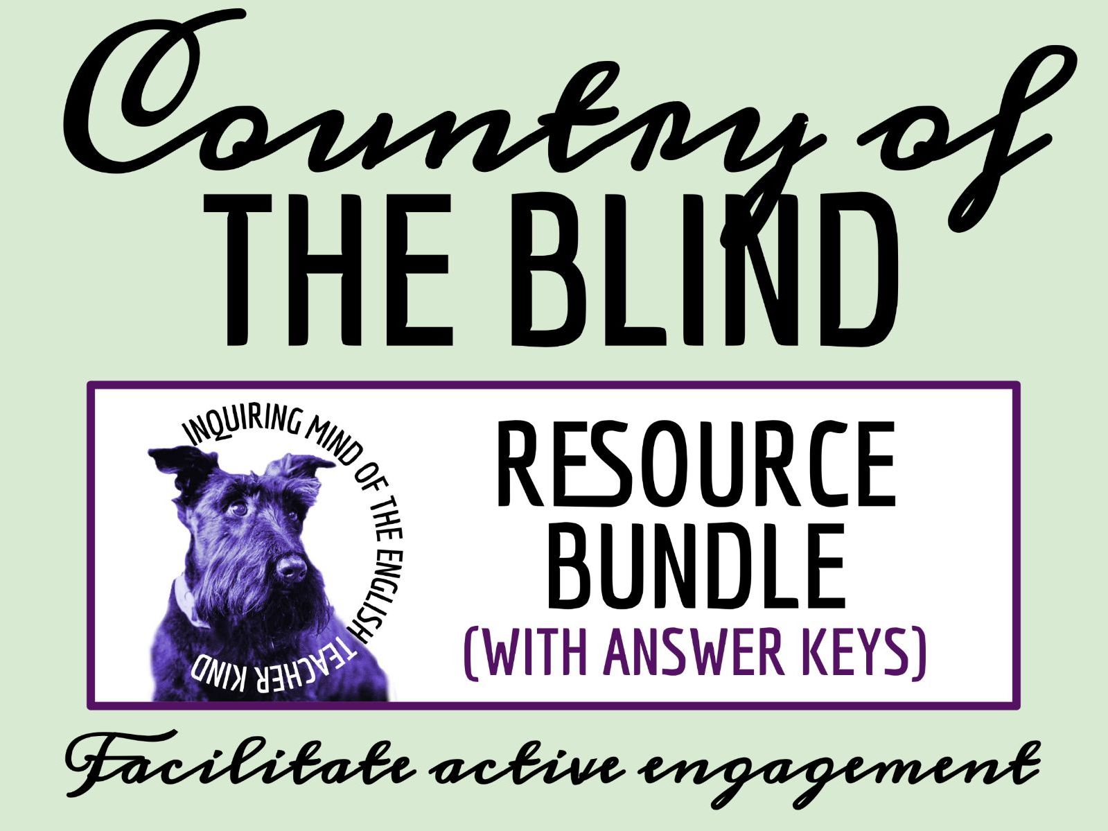 "The Country of the Blind" by H. G. Wells Quiz, Literary Analysis Worksheet, and Vocabulary Activities