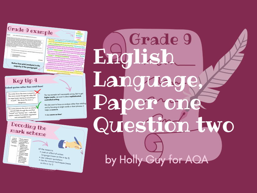 AQA English Language, Paper One, Question Two