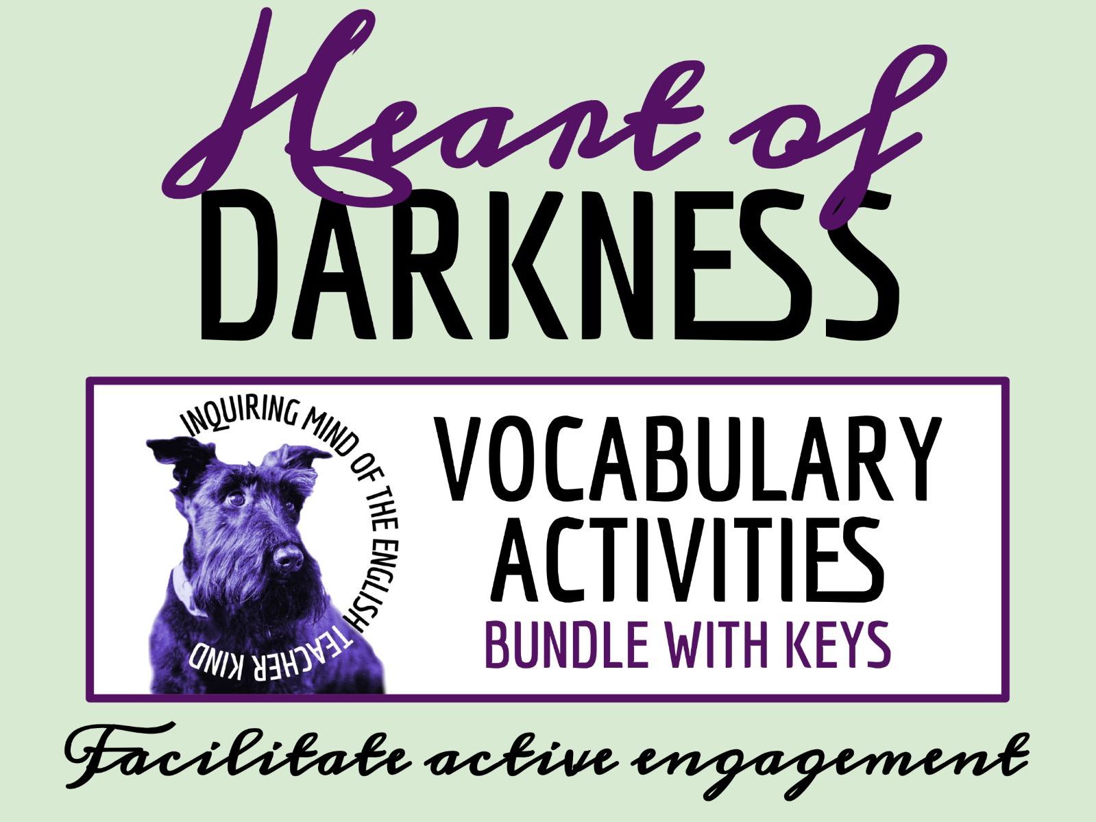 Heart of Darkness Vocabulary Activities | Crossword Puzzles | Word Searches