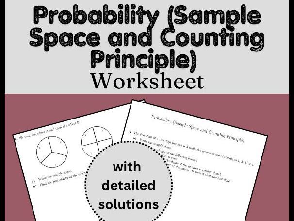 Probability (Sample Space and Counting Principle) Worksheet (with solutions)