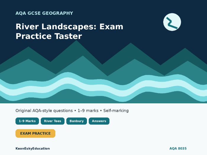 AQA GCSE Geography – River Landscapes in the UK: Exam Practice Taster | 1–9 Mark Questions