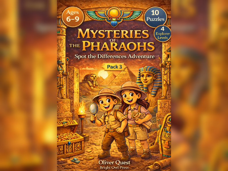 Ancient Egypt Spot the Difference PuzzlePack3