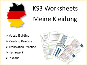 German KS3 - Kleidung - Worksheet