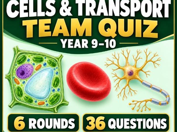 Cells and Transport Quiz | KS3 & GCSE Biology | 6 Rounds with Answers