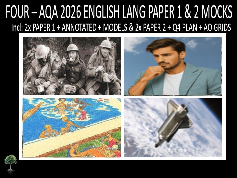 FOUR - AQA PAPER 1 & 2 | 2026 FULL MOCKS | ANNOTATED | Q4 PLAN | AO GRIDS | MODELS