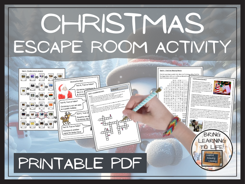 Christmas Around the World Escape Room Activity