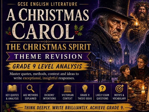 A Christmas Carol: The Christmas Spirit Theme Revision | GCSE English Literature Grade 9