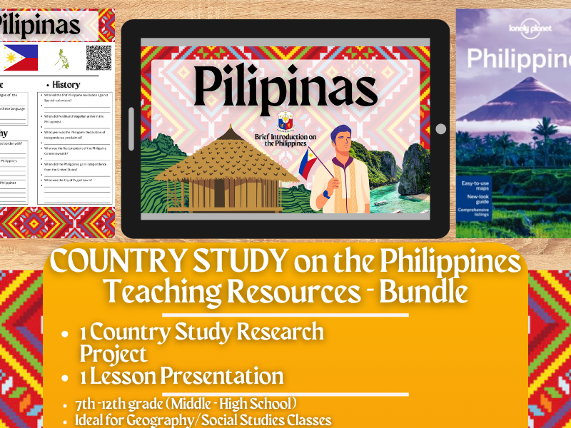 Country Study Teaching Resources - The Philippines - Social Studies + Geography