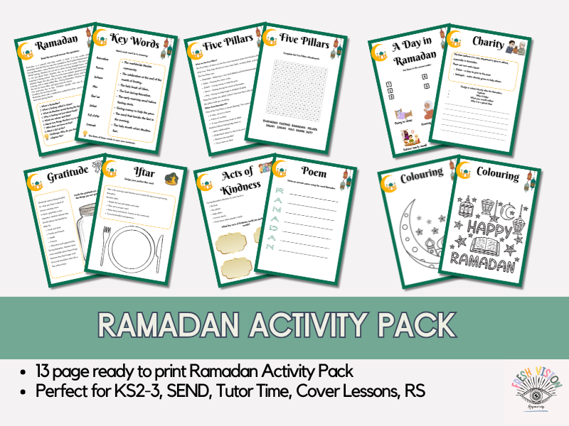 Ramadan Activity Pack | KS2 & KS3 | RS | PSHE | Tutor Time | Inclusion & British Values