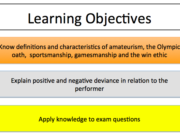 Ethics in Sport - Sport and Society - AQA Physical Education (PE) - New 2016 Specification #7582