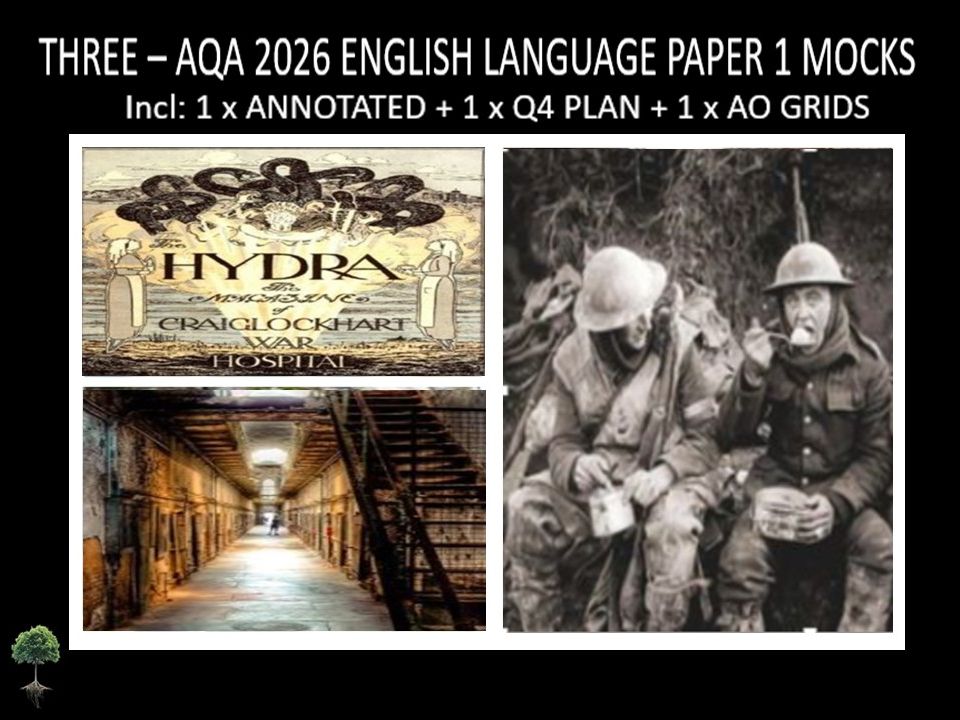 THREE - AQA PAPER 1 | 2026 FULL MOCKS | ANNOTATED | Q4 PLAN | AO GRIDS