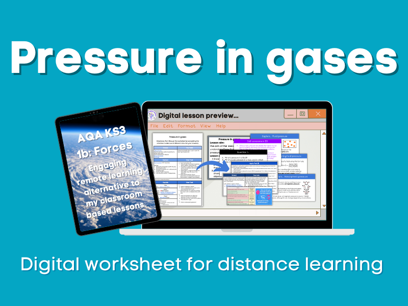 Pressure in gases Distance learning