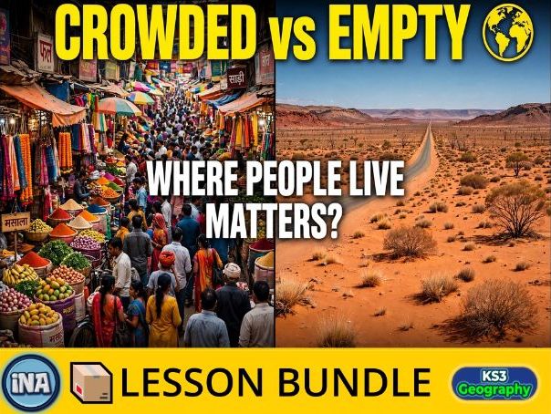 Population Density - Complete KS3 Geography Lesson Pack