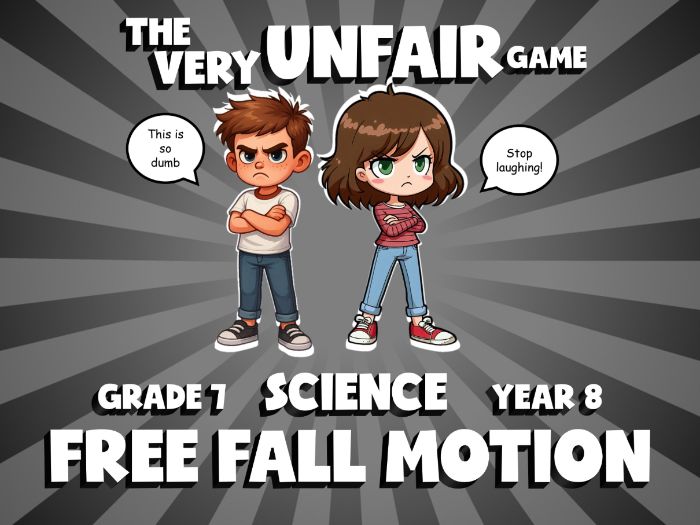 Free Fall Motion VERY UNFAIR GAME | No-Prep Year 8 Science Review Activity