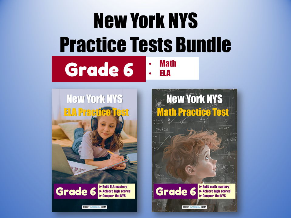 New York NYS Practice Tests Bundle for Grade 6