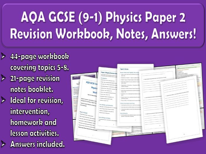 AQA GCSE Physics Paper 2 Revision Workbook