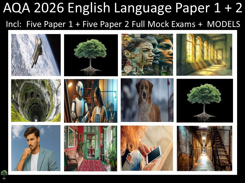 Ten AQA 2026 English Language Paper 1 + 2 Mocks | MODELS