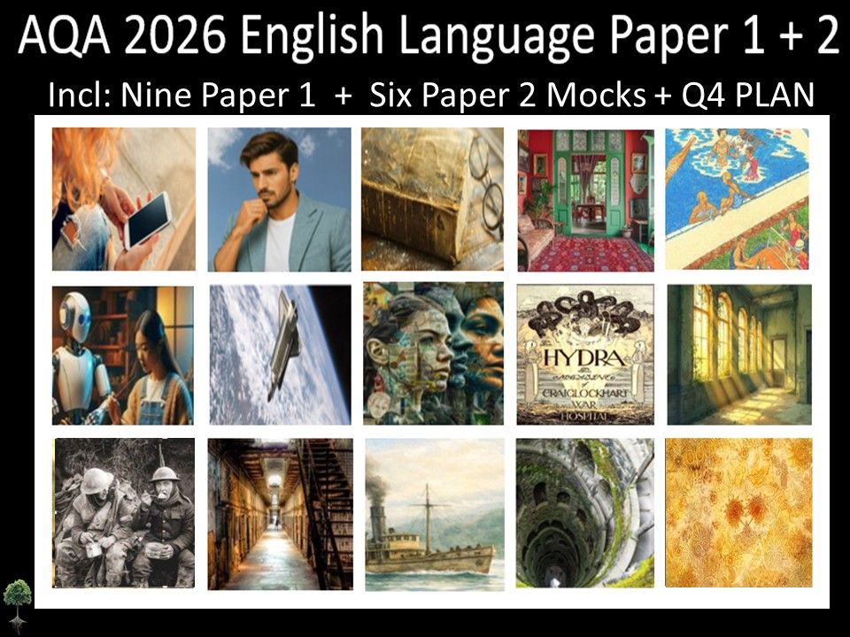 Fifteen AQA 2026 GCSE English Language Paper 1 + 2 Mocks | Q4 Plan