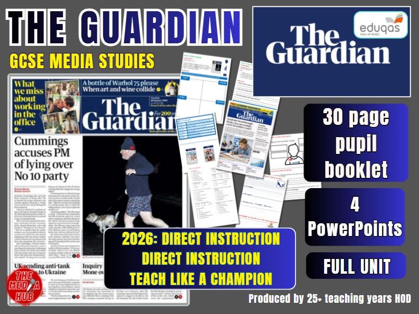 The Guardian | Complete + Comprehensive Lessons + Resources | GCSE Media Studies | Eduqas  | News