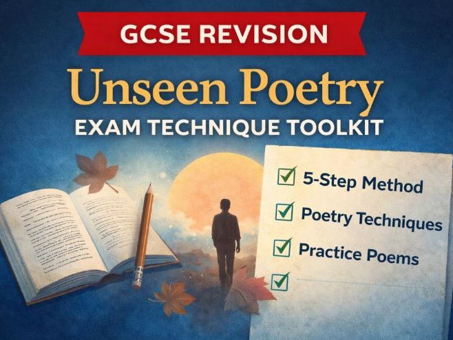 GCSE English: Unseen Poetry Exam Technique Toolkit
