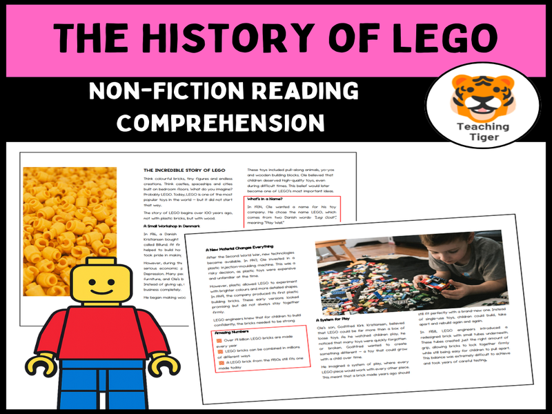 The History of LEGO – KS2 Reading Comprehension (Non-Fiction)