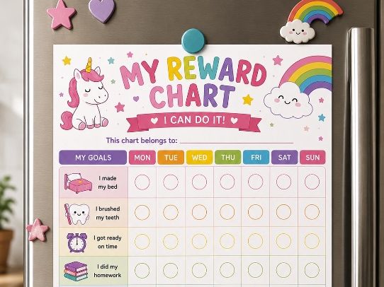 Children’s Reward Chart - Positive behaviour tracker