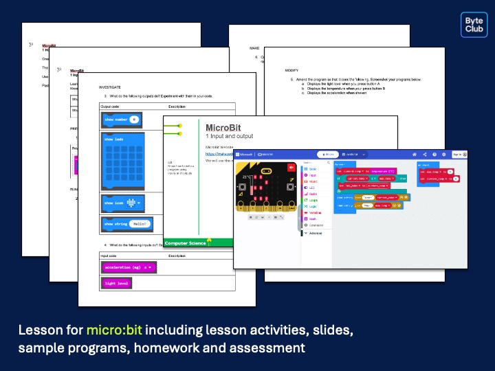 Computer Science FREE micro:bit Lesson KS3