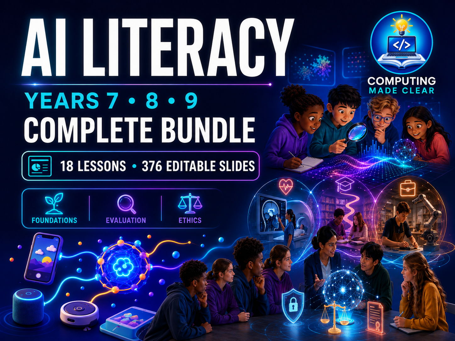 AI Literacy Years 7-8-9 - Complete Bundle
