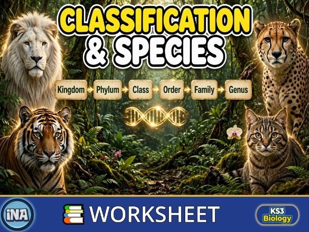 Classification and Species - KS3 Biology Worksheet