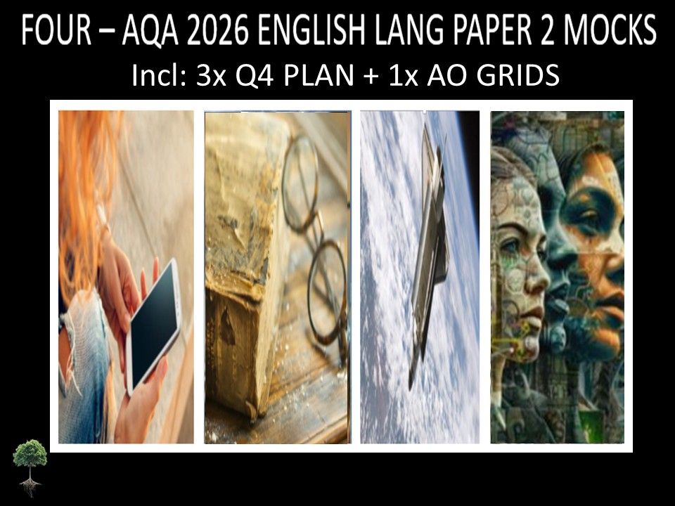 FOUR - AQA PAPER 2 | 2026 FULL MOCKS | Q4 PLAN | AO GRIDS