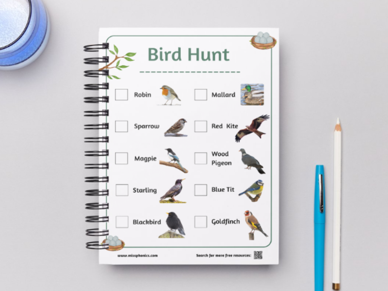 Free Bird Scavenger Hunt | Bird Spotting Nature Walk & Outdoor Activity
