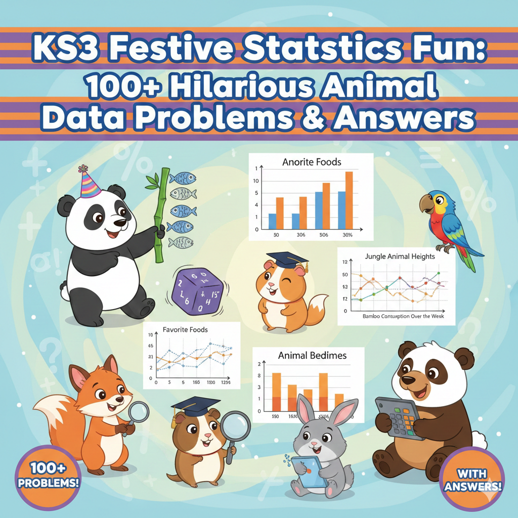 Statistics & Probability Unit Bundle | Fun Animal Data Analysis (Distributions, Center & Spread, Data Displays)