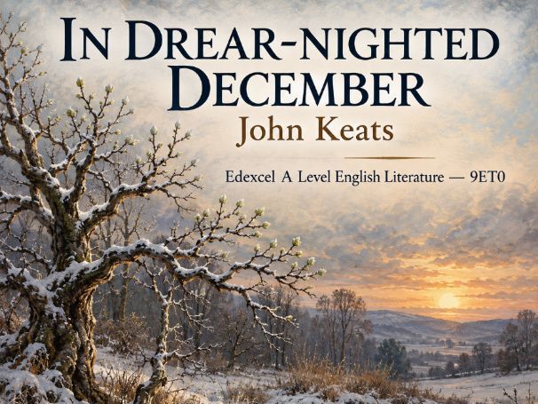 In drear nighted December by John Keats