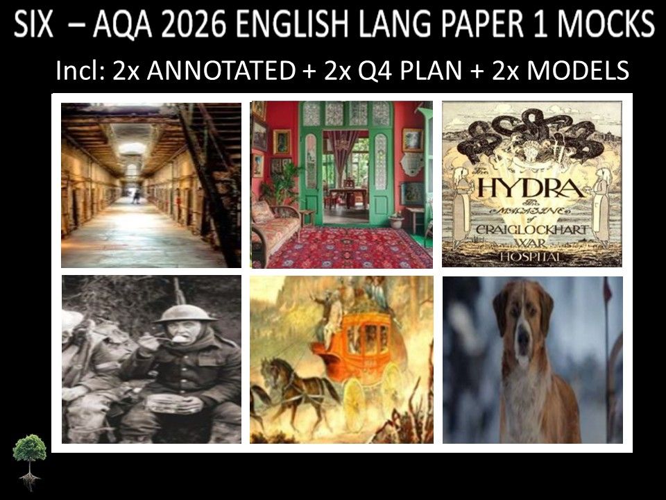 SIX - AQA PAPER 1 | 2026 FULL MOCKS | ANNOTATED | Q4 PLAN | MODELS