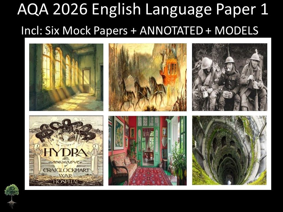 Six AQA 2026 English Language Paper 1 Mocks | Annotated, Models