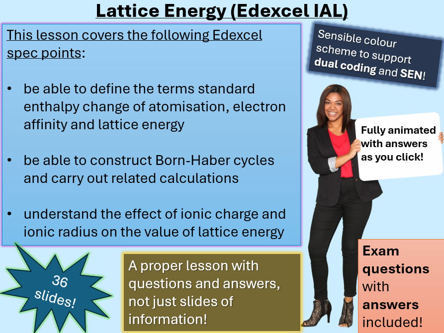 Lattice Energy | Born Haber Cycles (click for video preview)
